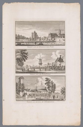 Views of the city walls and gates of Haarlem