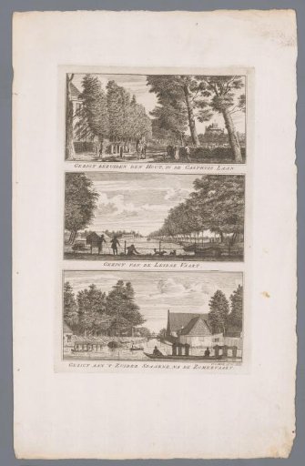 Views of the Gasthuislaan, Leidsevaart and Zuider Spaarne at Haarlem