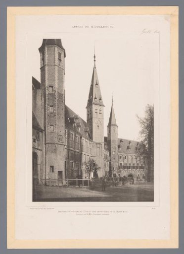 View of the Archive Buildings on Abbey Square of the Abbey of Middelburg