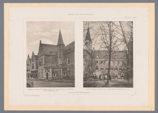 Two Views of Parts of the Abbey of Middelburg