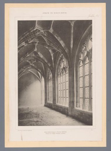View of the Northern Cloister of the Abbey of Middelburg from the Inside