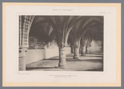 Interior of the Eastern Part of the Abbey of Middelburg before Restoration, 1891