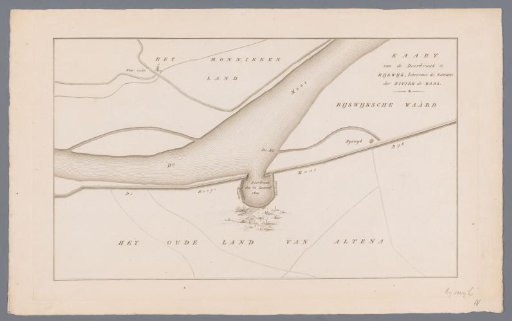 Map of the dike breach at Rijswijk, 1809