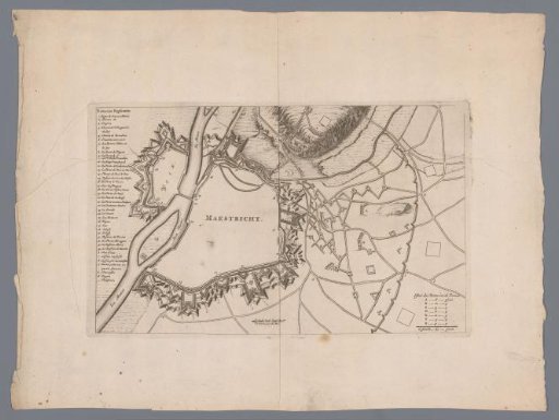 Fortress plan of Maastricht, 1673