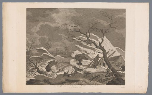 Breach of the Waal Dyke at Tiel, 1809