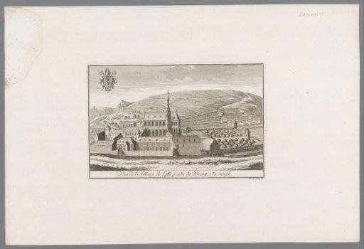 View of the abbey of Leffe near Dinant
