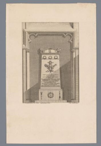 Monument to Jan van Speyk in the Nieuwe Kerk in Amsterdam