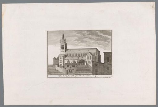 View of St. Peter's Church in Liège