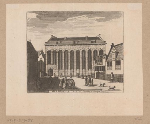 View of the Mennonite Church 'Bij 't Lam' in Amsterdam