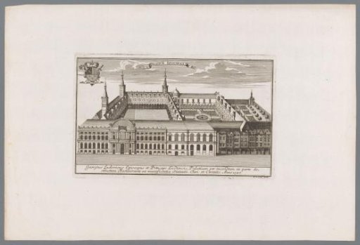 View of the Palace of the Prince-Bishops in Liège