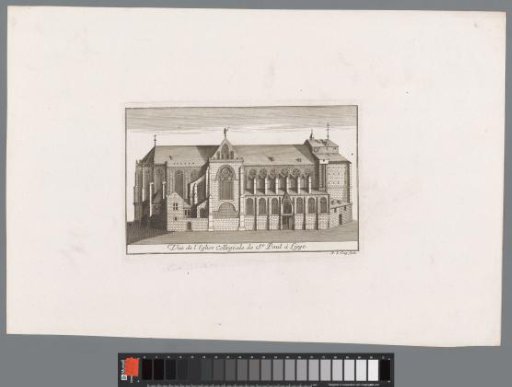 View of Saint Paul's Cathedral in Liège