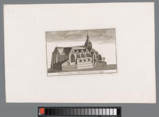 View of the Holy Cross Church in Liège