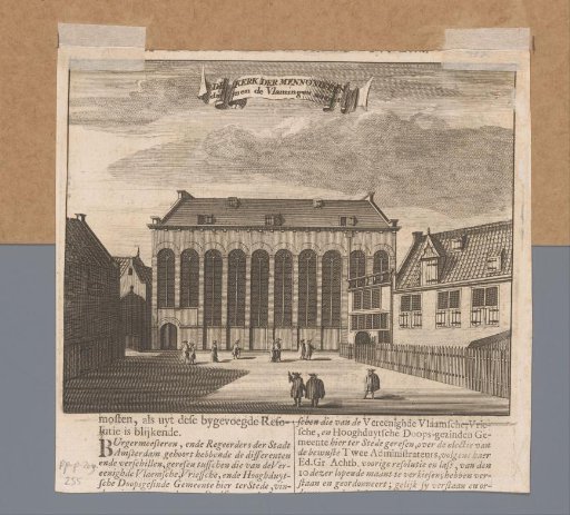 View of the Mennonite Church 'Bij 't Lam' in Amsterdam