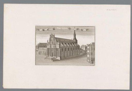 View of the Église Saint-Loup and the adjacent Jesuit college