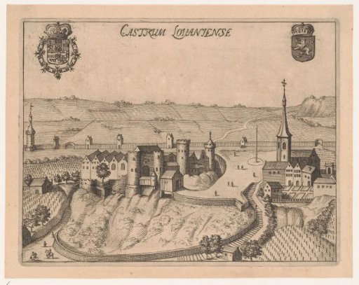 Castle and commandery of the Templars on the Cesarsberg in Leuven