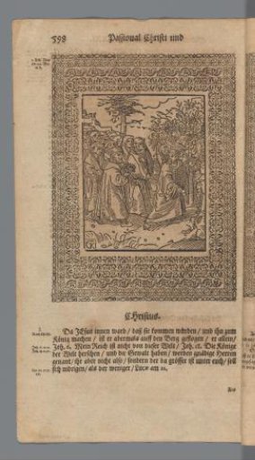 Christ flees from the Jews who wish to crown him