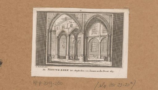 Interior of the New Church in Amsterdam after the fire of 1645