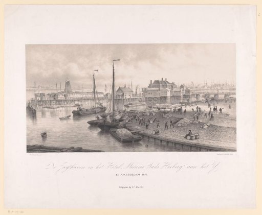 View of the Nieuwe Stadsherberg in Amsterdam