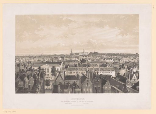 View from the Zuiderkerk Towards the West of Amsterdam