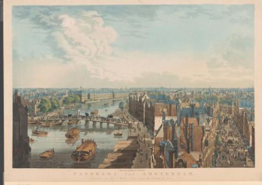 View of the Amstel in Amsterdam from the Munttoren