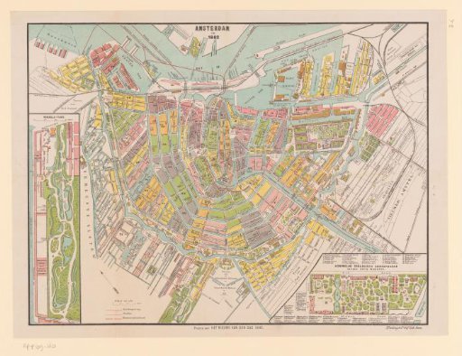 Map of Amsterdam, 1882