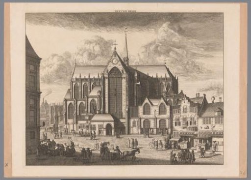 View of the New Church in Amsterdam