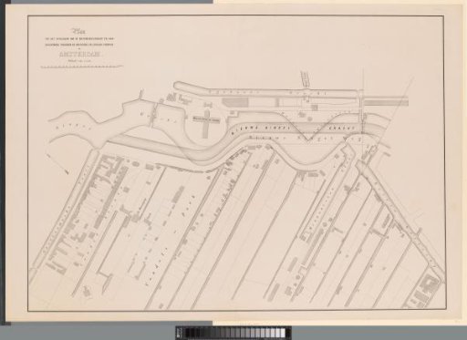 Plan to relocate the former Singelgracht (Stadhouderskade) near Vondelpark in Amsterdam
