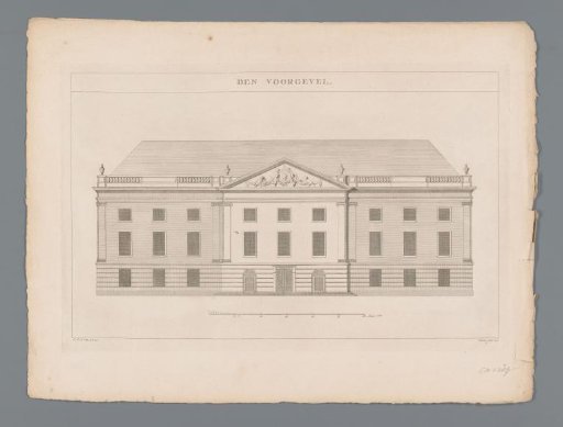 Facade of the Theatre on the Leidseplein in Amsterdam, 1774