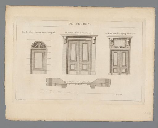 Doors of the Theatre on the Leidseplein in Amsterdam, 1774