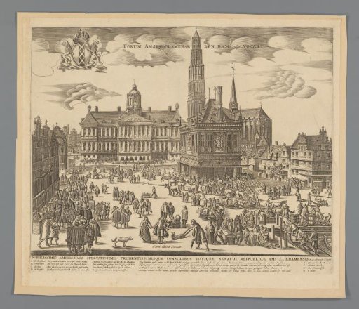 View of the Dam in Amsterdam