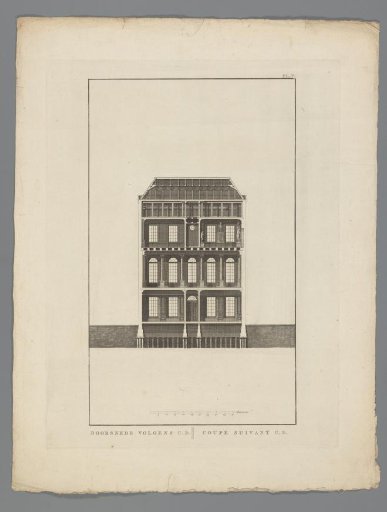 Section of the Felix Meritis building in Amsterdam