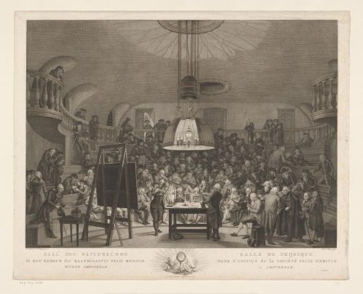 Hall of Physics in Felix Meritis, 1789