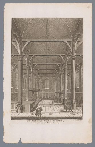 Interior of the Nieuwezijds Chapel in Amsterdam, viewed towards the west