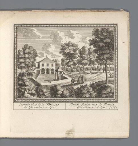 View of the Geronstere fountain near Spa