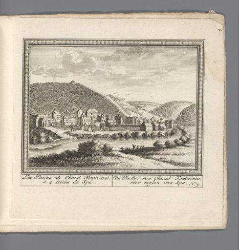 View of the baths of Chaudfontaine near Spa