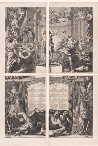 Allegorical Representation with Armand-Jean du Plessis, Duke of Richelieu, in the Company of Apollo and Neptune