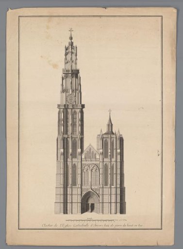 Facade of the Cathedral of Our Lady in Antwerp