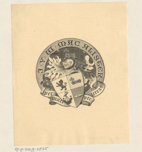 Ex Libris of J.Y.W. Mac Alister