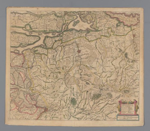 Map of the northwestern part of Brabant