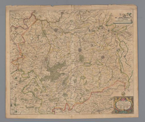 Map of the southern part of the Duchy of Brabant