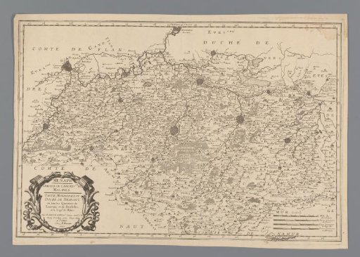 Map of the Southern Part of the Duchy of Brabant