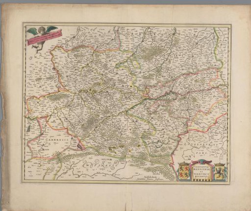 Map of the Counties of Hainaut and Namur