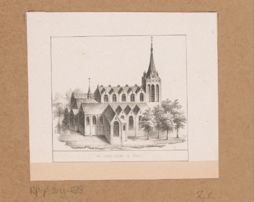 View of the Oude Kerk in Amsterdam around 1544