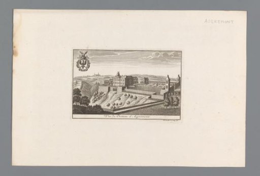 View of the castle of Aigremont