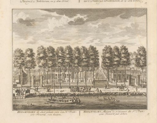 View of the estate Hoogevecht on the Vecht