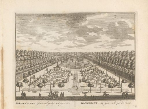 View of the garden of the estate Hoogevecht