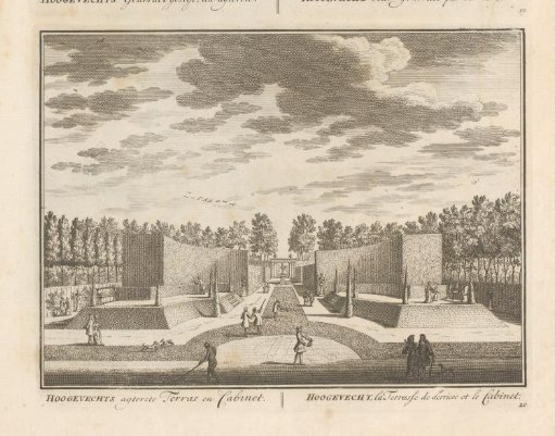 View of the garden of the estate Hoogevecht