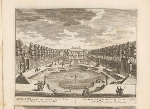 View of the garden at the estate Hoogevecht