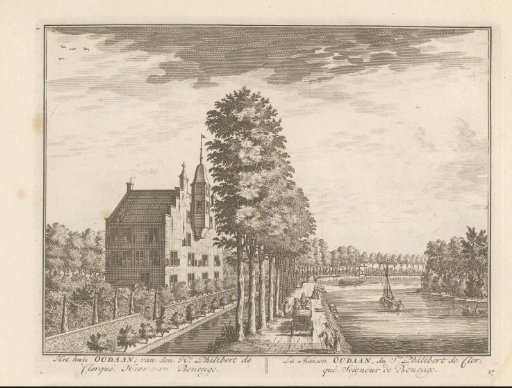 View of the manor Oudaan on the Vecht