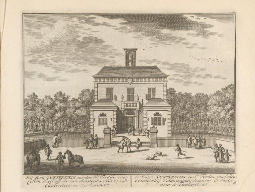 View of the country estate Gunterstein in Breukelen